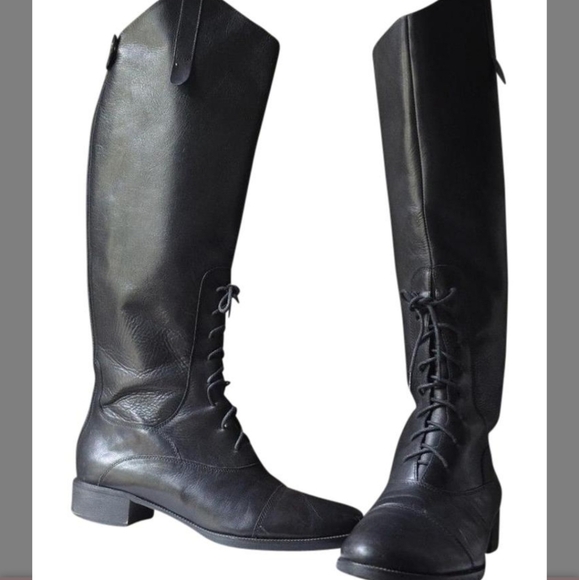 HOT Riding Boots Joie Lace Up Boots Joie Tall Equestrian Lace